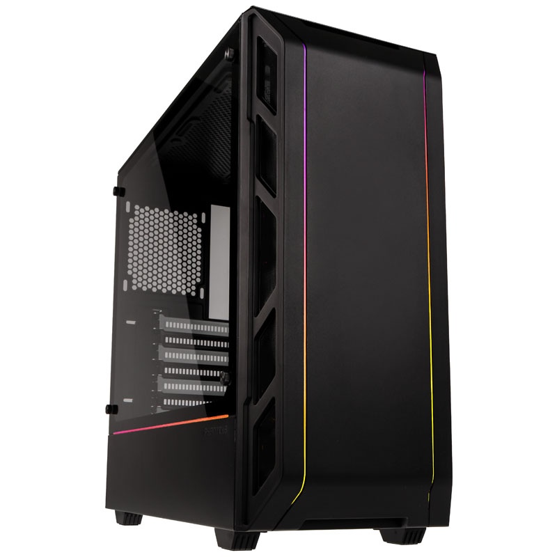 PHANTEKS Eclipse P350X Midi Tower, Tempered Glass - Digital RGB, Black / White