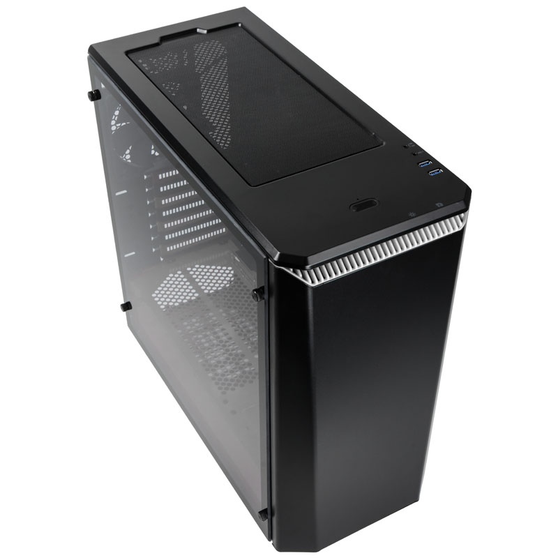 PHANTEKS Eclipse P400 Mid-Tower, tempered glass - black / white