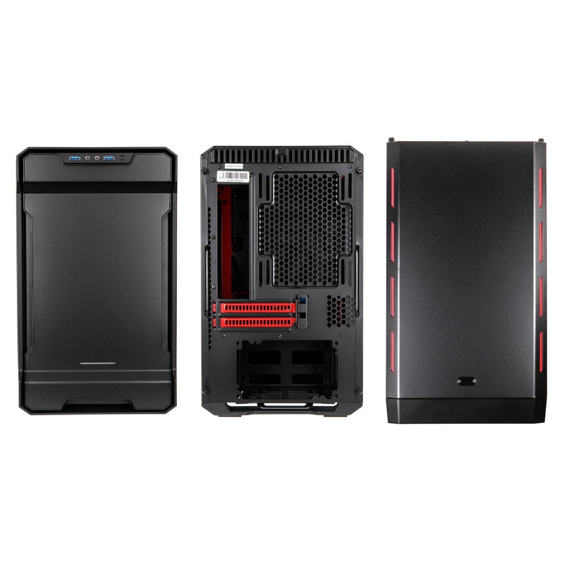 Phanteks Enthoo Evolv ITX Mini-ITX housing - Black / Red Window
