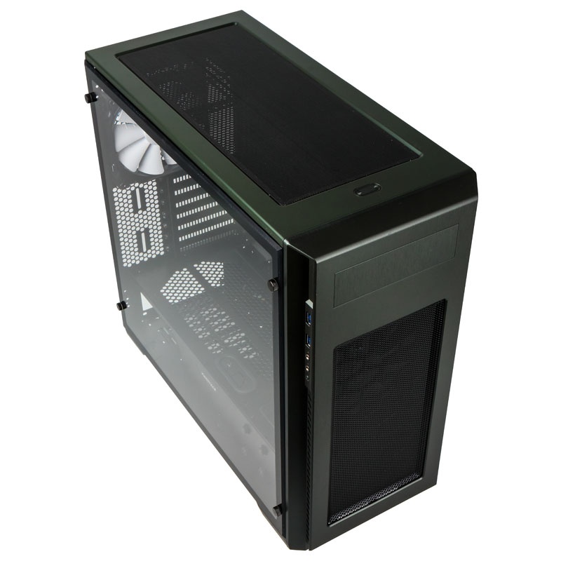 Phanteks Enthoo Pro M Midi-Tower - titanium green Acrylic Window