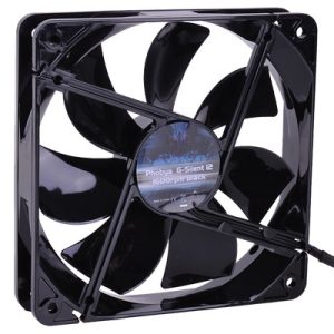 Phobya G-Silent 12 1600rpm Black Silent Edition ( 120x120x25mm )