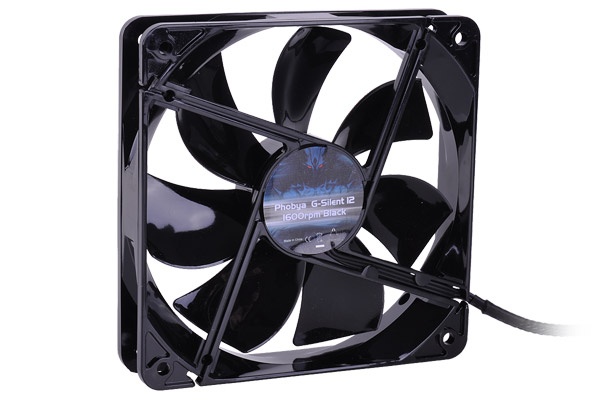Phobya G-Silent 12 1600rpm Black Silent Edition ( 120x120x25mm )