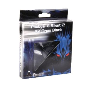 Phobya G-Silent 12 1600rpm Black Silent Edition ( 120x120x25mm )