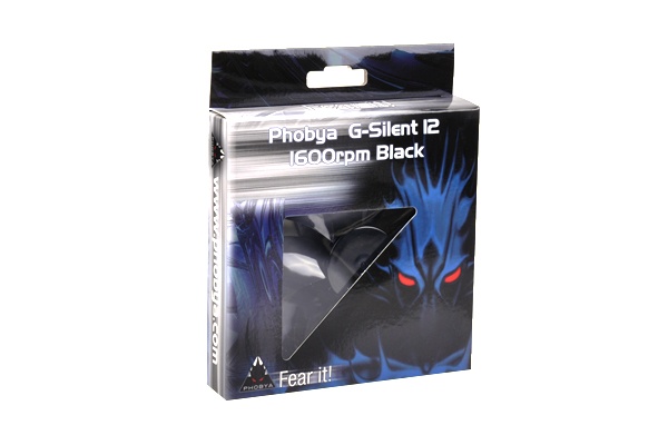 Phobya G-Silent 12 1600rpm Black Silent Edition ( 120x120x25mm )