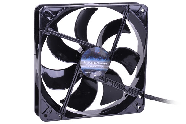 Phobya G-Silent 14 700rpm Black Silent Edition ( 140x140x25mm )