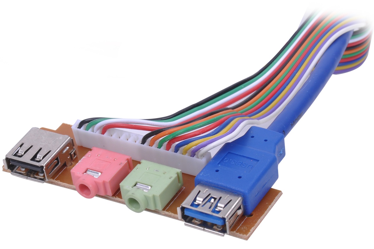 Phobya I / O Panel USB 3.0 and Audio Kit incl. Screws - Watercooling UK