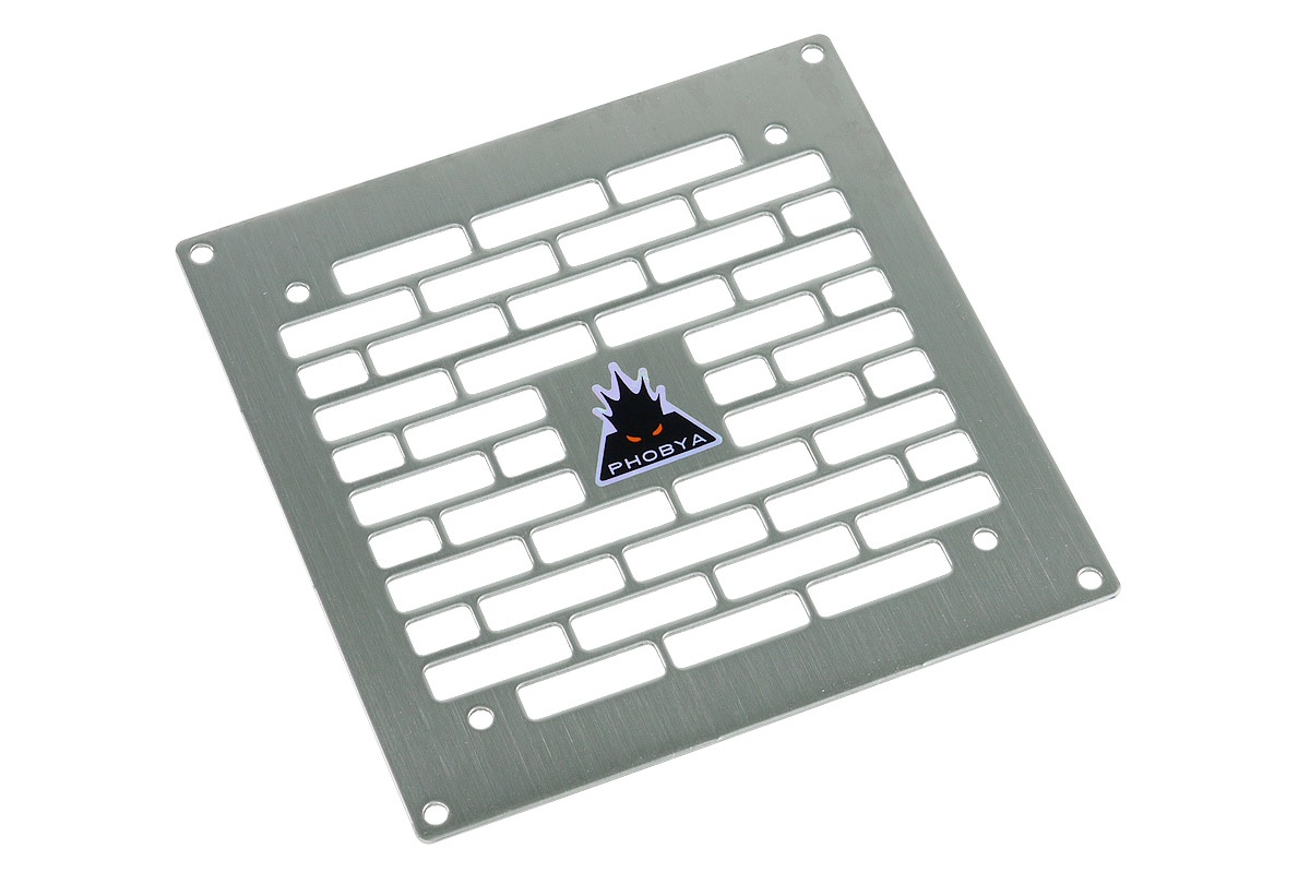 Phobya Radiator Grill Single (120) Bricky-Silver - Watercooling UK