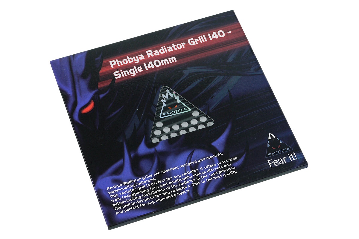 Phobya radiator grill single (140) - Hole Series - black