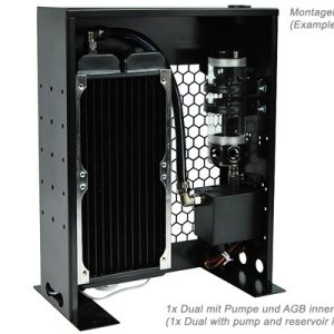 G Radiator Stand Phobya Radiator Stand - black 2-fan Dual - 2x120mm Bench Edition ...