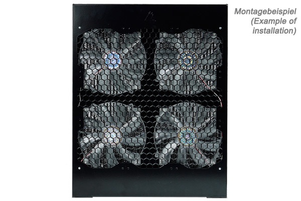 Phobya Radiator Stand - black - Bench Edition: Supernova 9x140mm/4x200/4x220