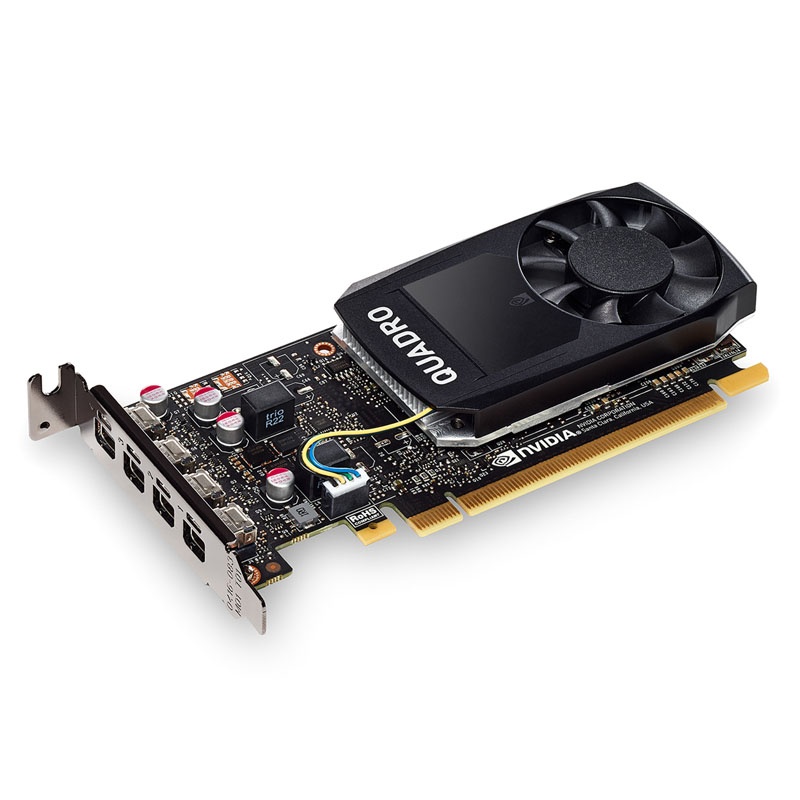 PNY Quadro P1000, 4096MB GDDR5, Low Profile, 4x mini DP
