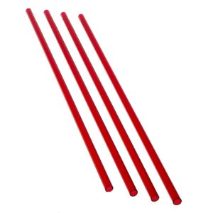 PrimoChill Acrylic Tube 13/10mm, 60cm (24inch) 4 Pack - Red