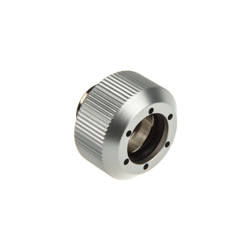 PrimoChill Revolver Compression Groove Fitting 4x Set for Acrylic Tube 13/10mm - Silver