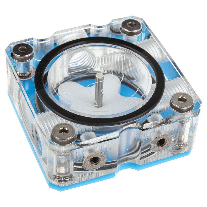 PrimoChill Vortex - Clear PMMA Flow Indicator - Clear / Light Blue