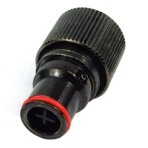 Quick release connector 16/13mm (1/2) plug - black nickel