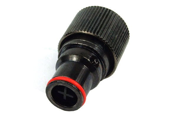 Quick release connector 16/13mm (1/2) plug - black nickel