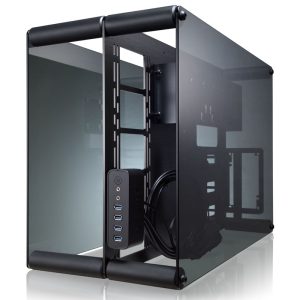RAIJINTEK PAEAN Benchtable / Showcase - black Window