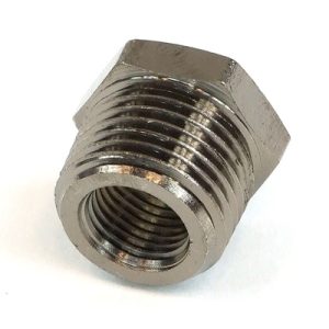 Reducing socket G1/4 to G1/2 outside thread - black nickel