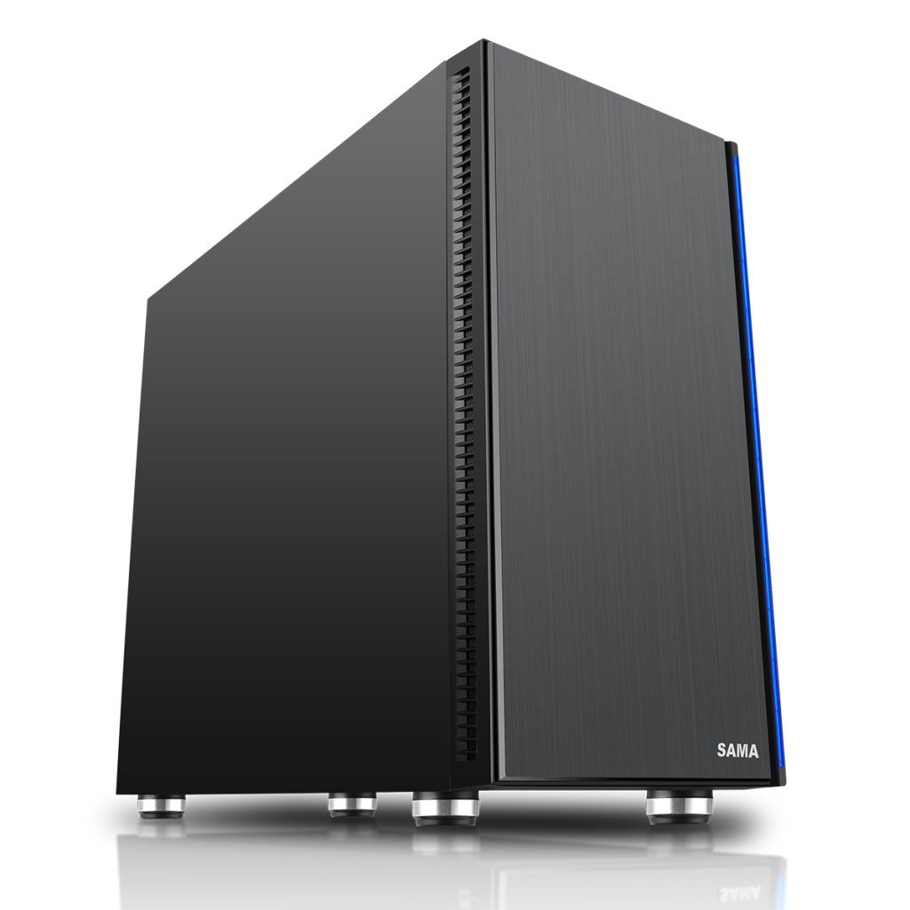 Sama Black Fish Silent Case with 2 x 12cm Front and 1 x 12cm Rear Silent Fans