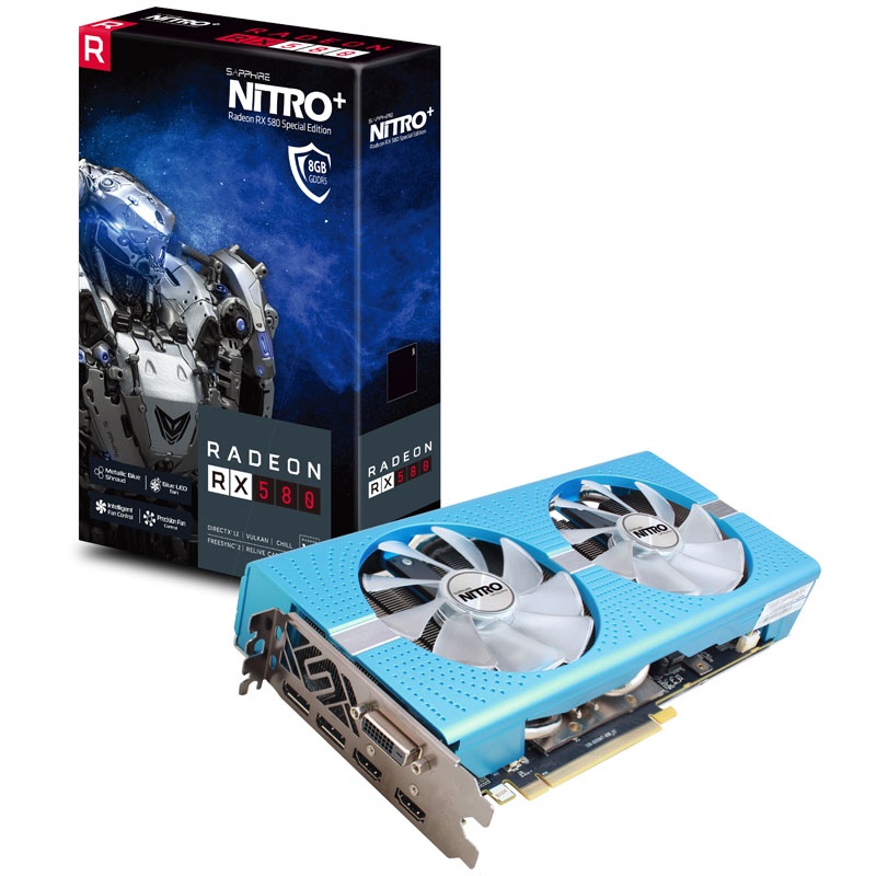 SAPPHIRE Nitro + Radeon RX 580 8G Special Edition, 8192 MB GDDR5