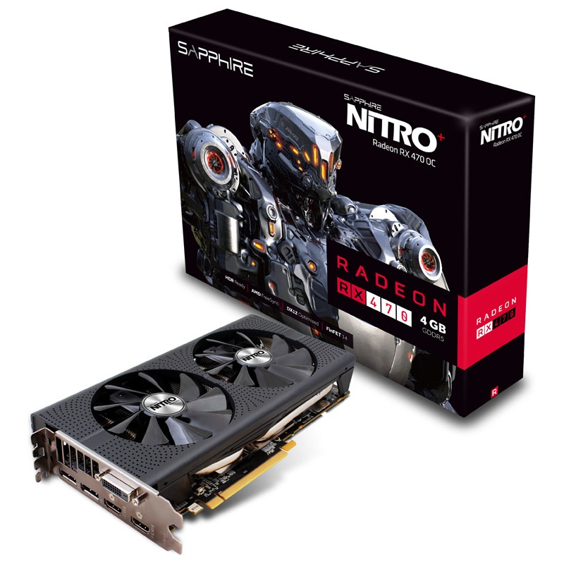 SAPPHIRE Radeon RX 470 Nitro + 4G, 4096MB GDDR5