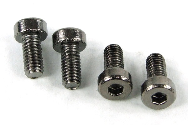 Screw DIN 7984 M3 x 6 hexagon socket flat black nickel (4pcs)