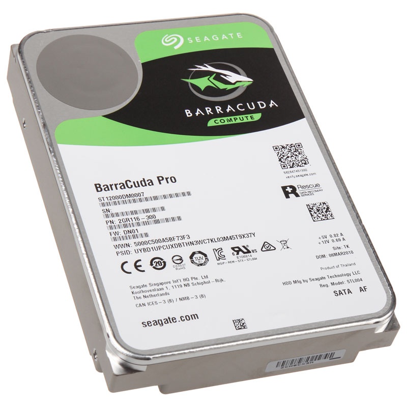 Seagate BarraCuda Pro HDD, SATA 6G, 7200 rpm, 3.5 inches - 8 TB