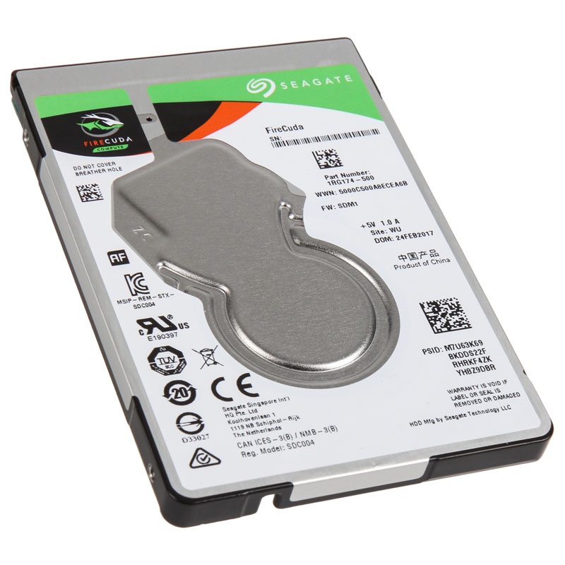 Seagate FireCuda SSHD, SATA 6G, 5400RPM, 2.5 inch - 1TB
