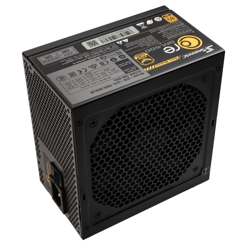Seasonic Core GM 80 Plus Gold Power Supply, Semi-modular - 500 Watts ...