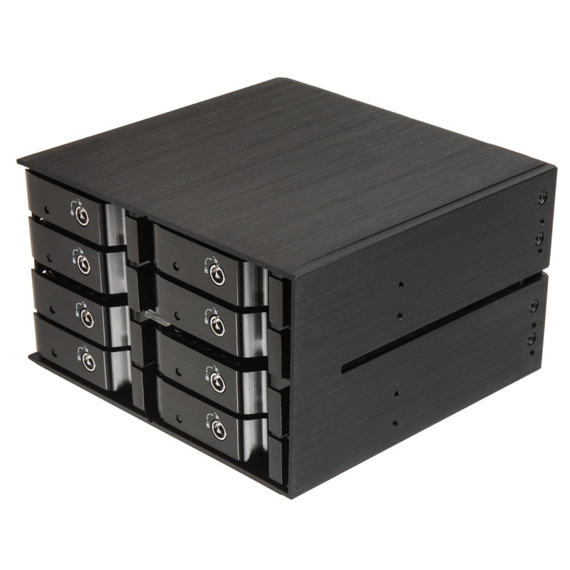 Silverstone SST-FS208B 2x 5.25-inch hot-swap for 8x 2.5-inch HDD / SSD