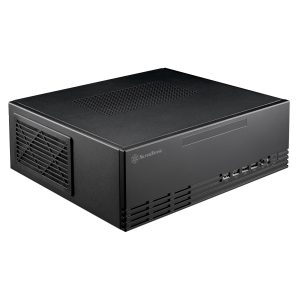 Silverstone SST-ML11B Milo Slim HTPC Micro-ATX Case - Black : image 1