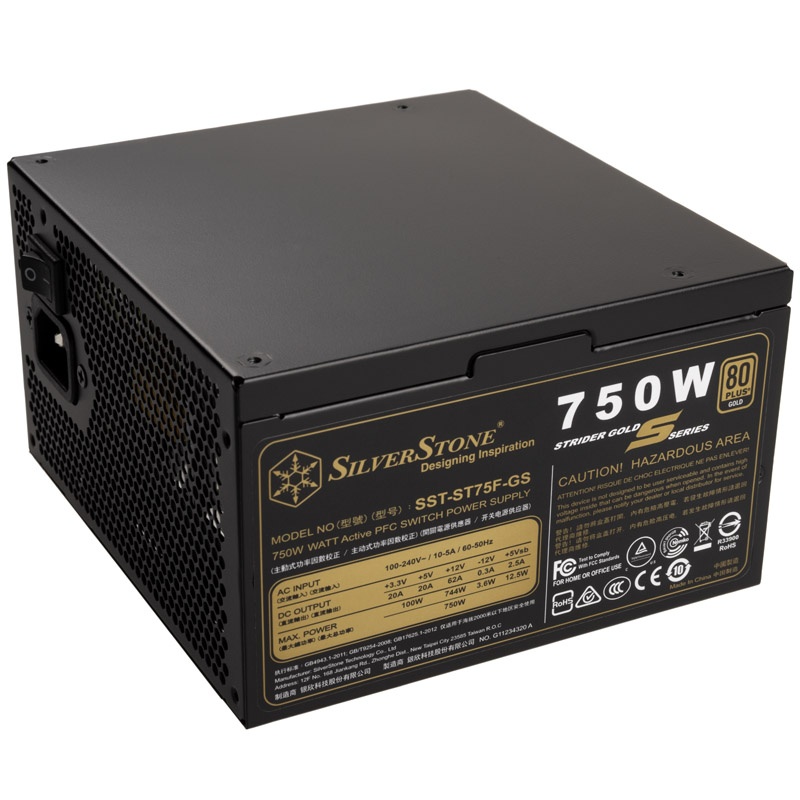 Silverstone SST-ST75F-GS v 3.1 Strider power supply 80 PLUS Gold, modular - 750 watts