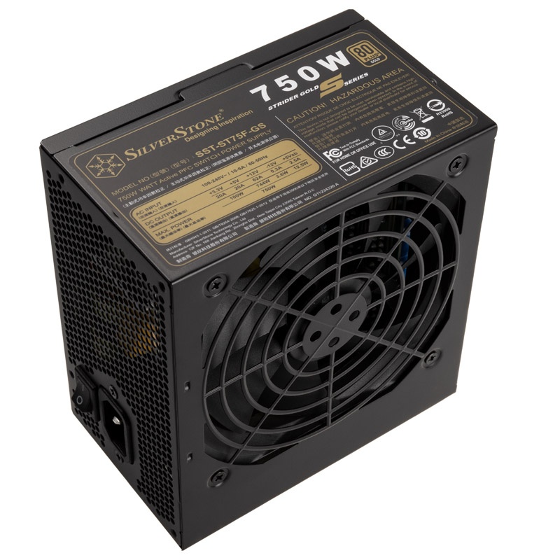 Silverstone SST-ST75F-GS v 3.1 Strider power supply 80 PLUS Gold, modular - 750 watts