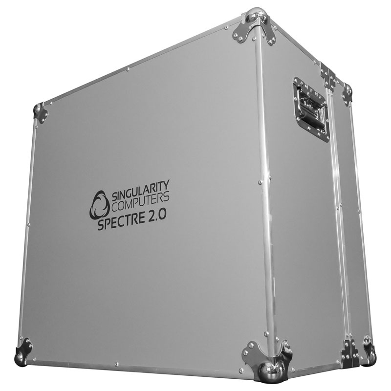 Singularity Computers Specter 2.0 flight case - silver - Watercooling UK