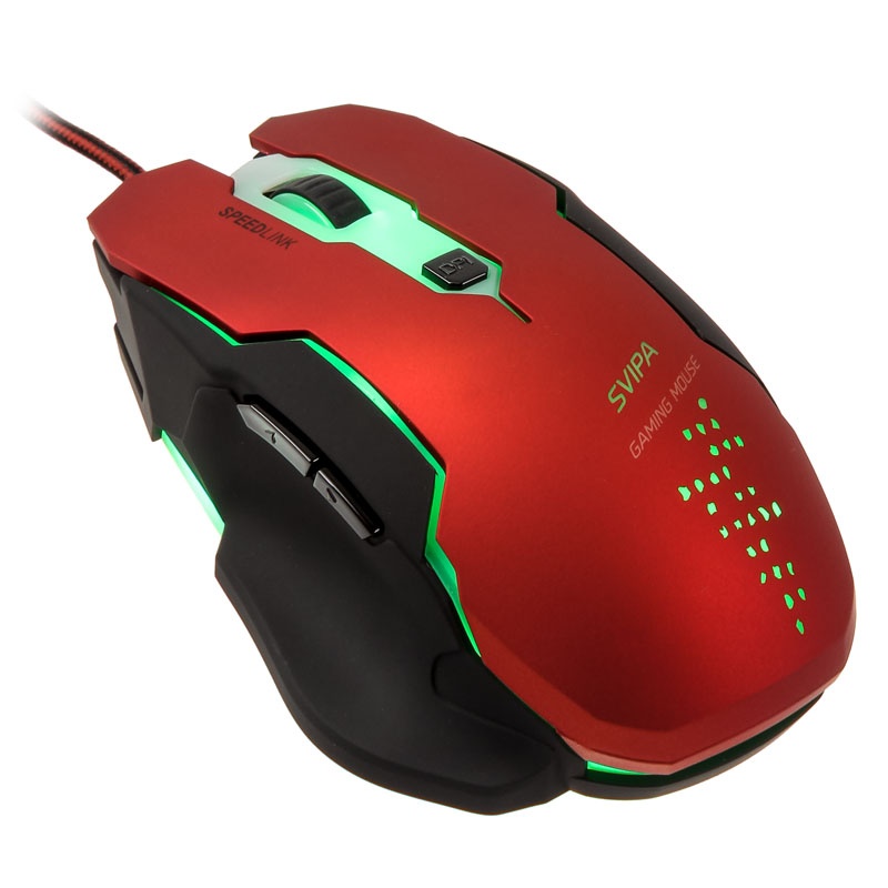 Speednet Mouse Speedlink SVIPA Gaming Mouse - Red / Black - Watercooling UK