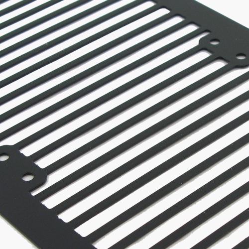 120mm Stripes Radiator Grill - Black