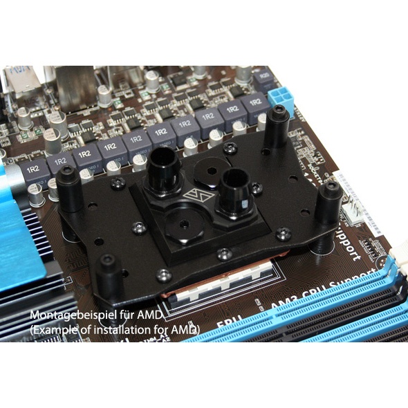 Swiftech Apogee HD 4-Port Waterblock for Intel and AMD - Black