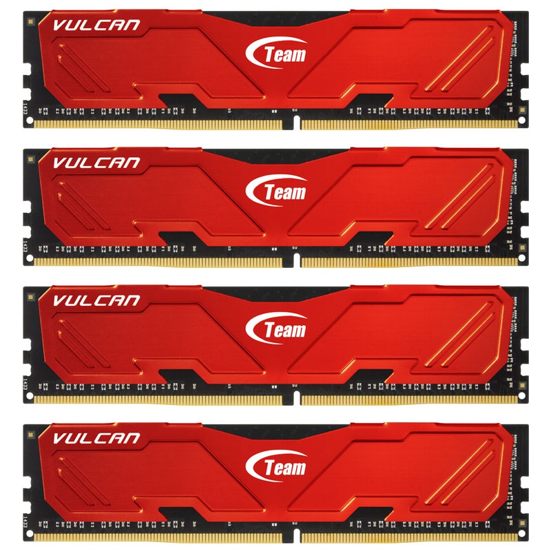 Team Group Vulcan Series Red, DDR4-3000, CL16 - 32 GB Kit