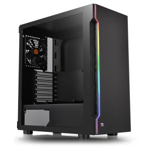 Thermaltake H200 TG RGB Midi-Tower, Tempered Glass - black