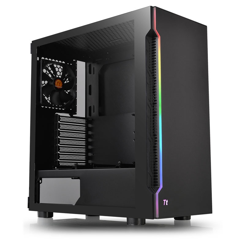 Thermaltake H200 TG RGB Midi-Tower, Tempered Glass - black