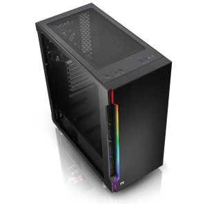 Thermaltake H200 TG RGB Midi-Tower, Tempered Glass - black