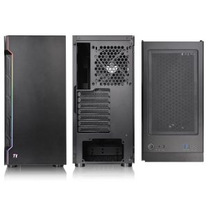 Thermaltake H200 TG RGB Midi-Tower, Tempered Glass - black