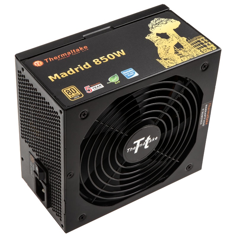Thermaltake Madrid 80 Plus Gold Power supply, modular - 850 Watt