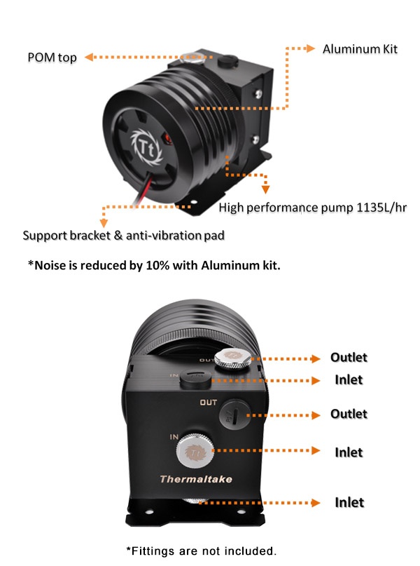 Thermaltake Pacific P1 D5-810 Vario Silence Kit Pump 1140LPH
