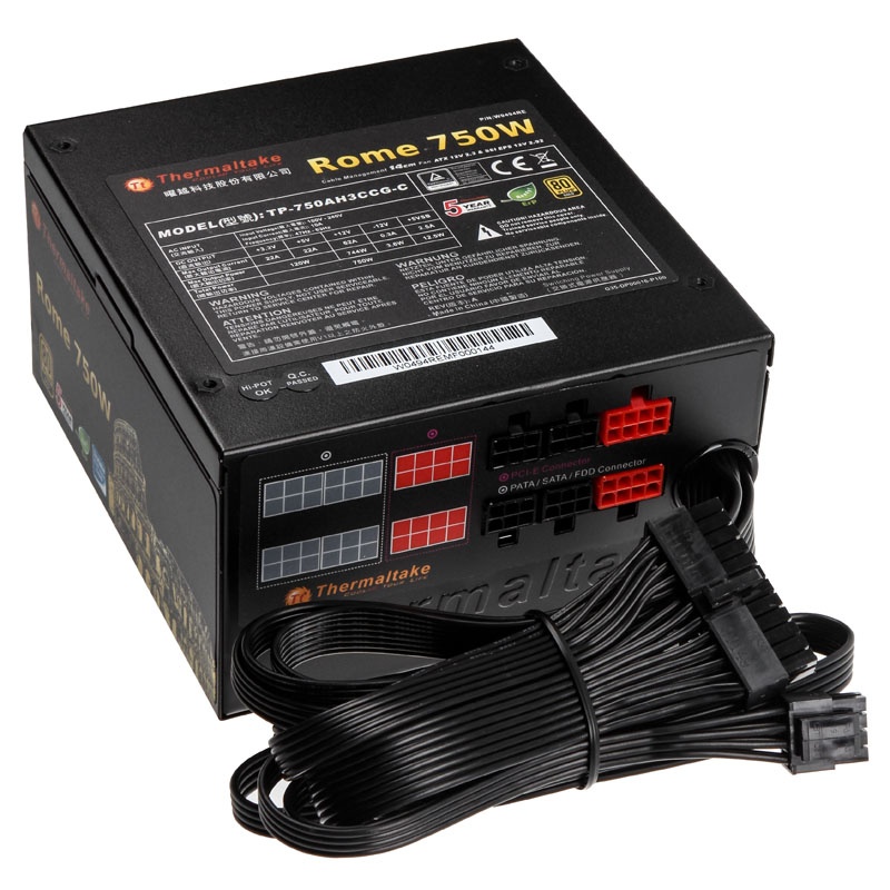 Thermaltake Rome 80 Plus Gold modular power supply - 750 Watt