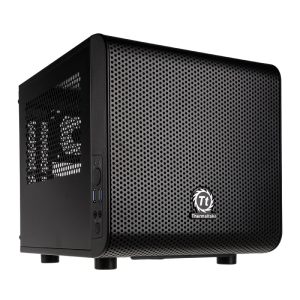 Thermaltake V1 Core Mini-ITX Case - Black Window