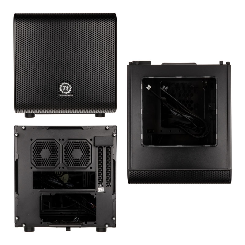 Thermaltake V1 Core Mini-ITX Case - Black Window