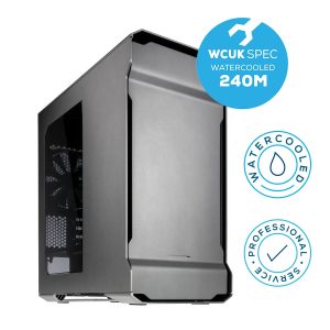 WCUK Spec 240M - Watercooled PHANTEKS Enthoo Evolv M-ATX - Gun Metal