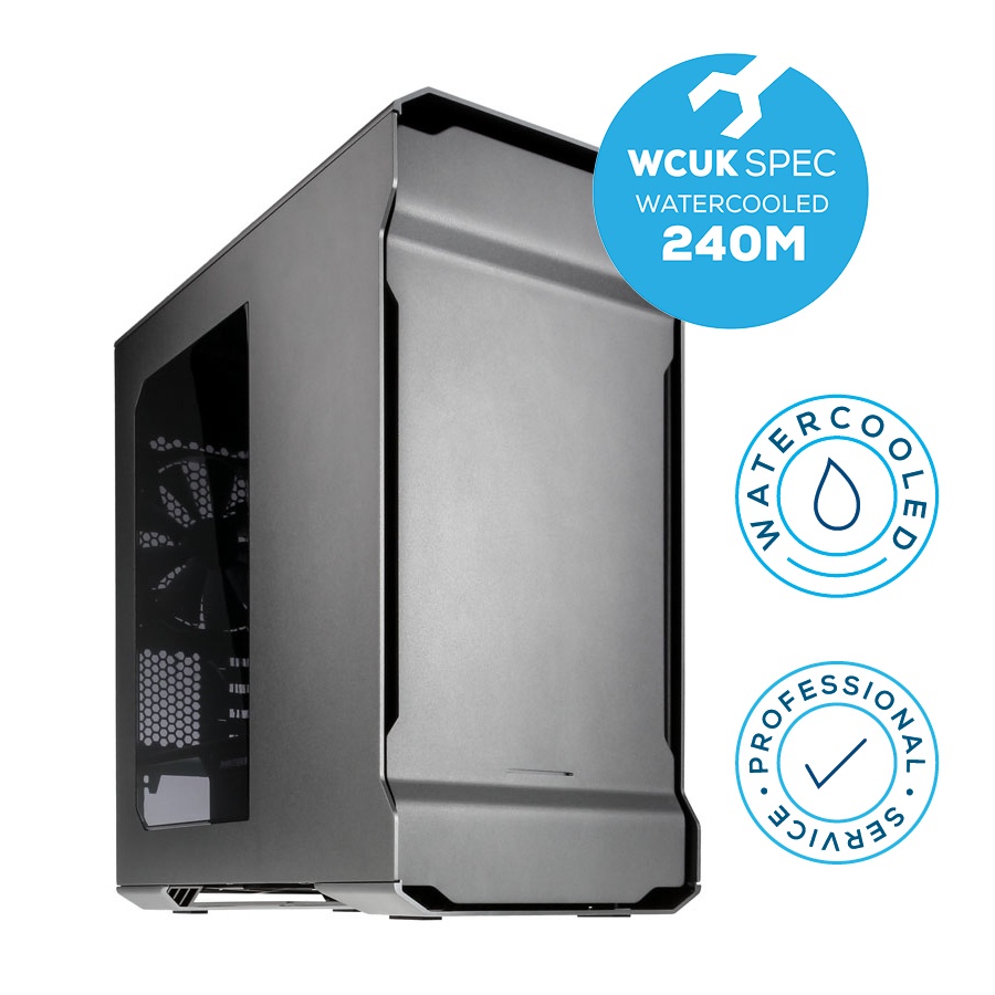 WCUK Spec 240M - Watercooled PHANTEKS Enthoo Evolv M-ATX - Gun Metal