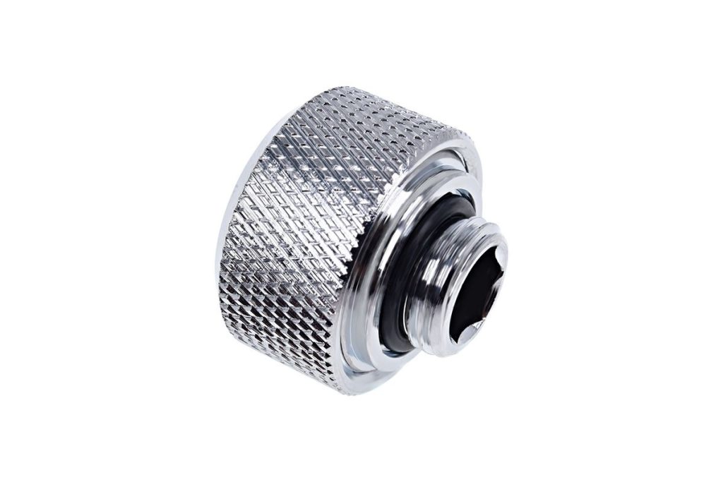WCUK Spec Alphacool 16mm PETG Hard Tube, Chrome Fittings and Cord Pack - Clear